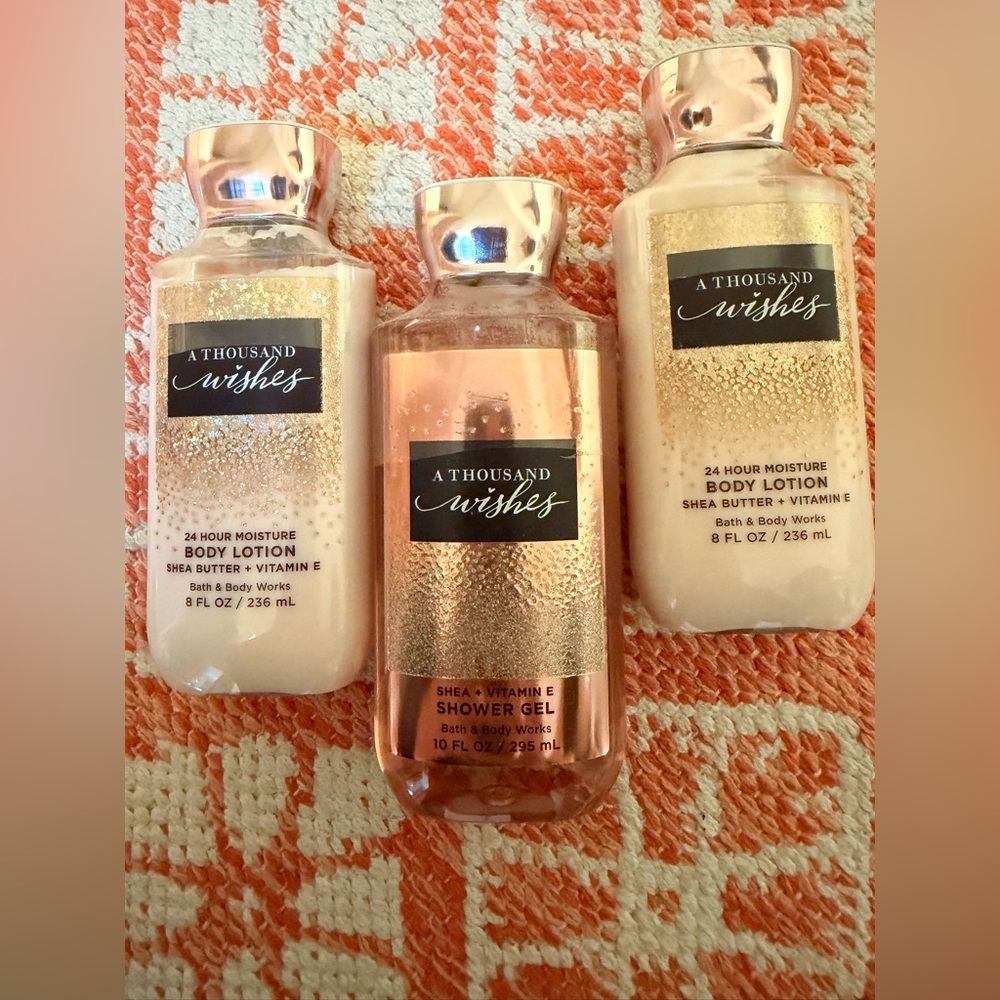 A Thousand Wishes 2 Body Lotions and 1 Shower Gel Set NEW